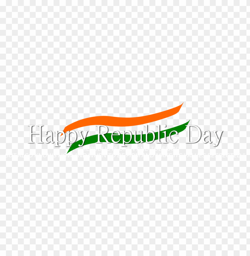 republic day text PNG image with transparent background | TOPpng