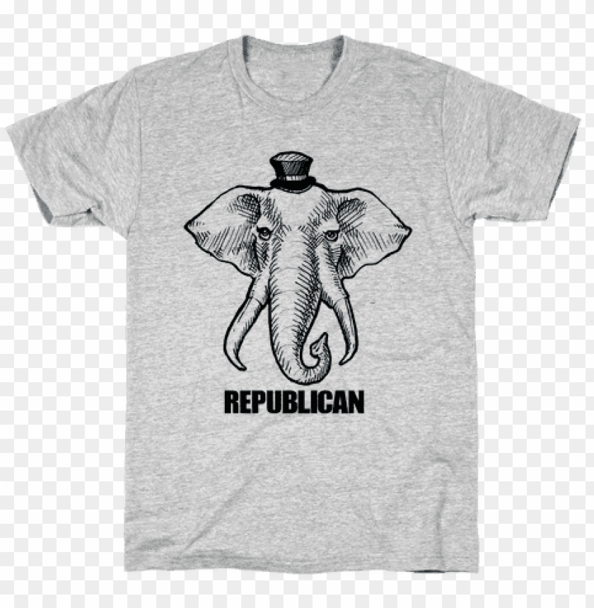 republican elephant simplified mens t PNG transparent with Clear Background ID 92692