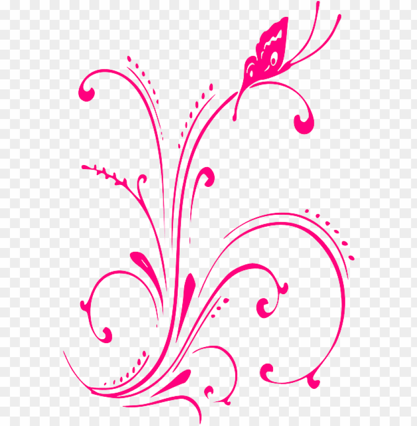 Resultado De Imagen Para Vectores Mariposas Png Mariposas - Pink Butterfly Border PNG Transparent With Clear Background ID 171195