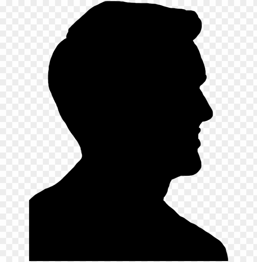 free PNG retro male face silhouette - silhouette PNG image with transparent background PNG images transparent