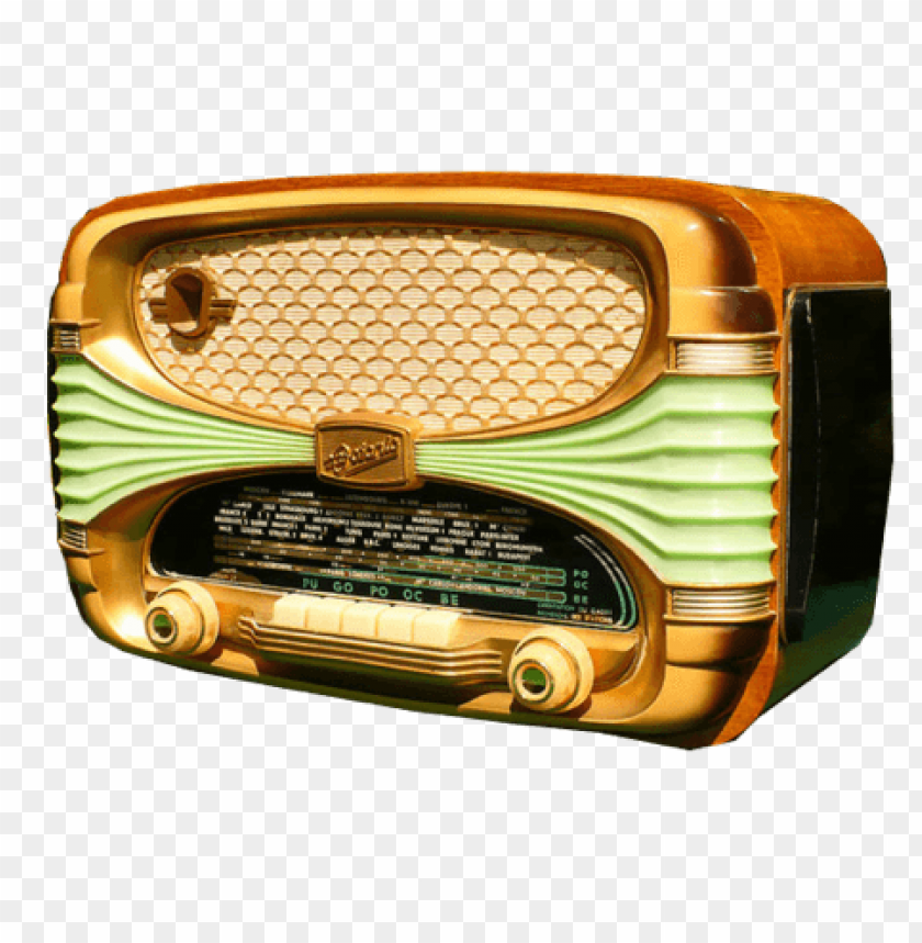 Clear retro radio PNG Image Background ID 5302