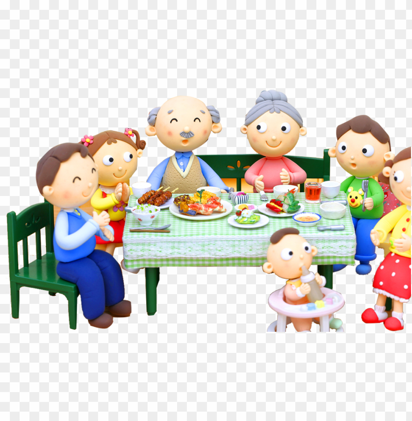 free PNG reunion dinner chinese new year template - eat dinner with family PNG image with transparent background PNG images transparent
