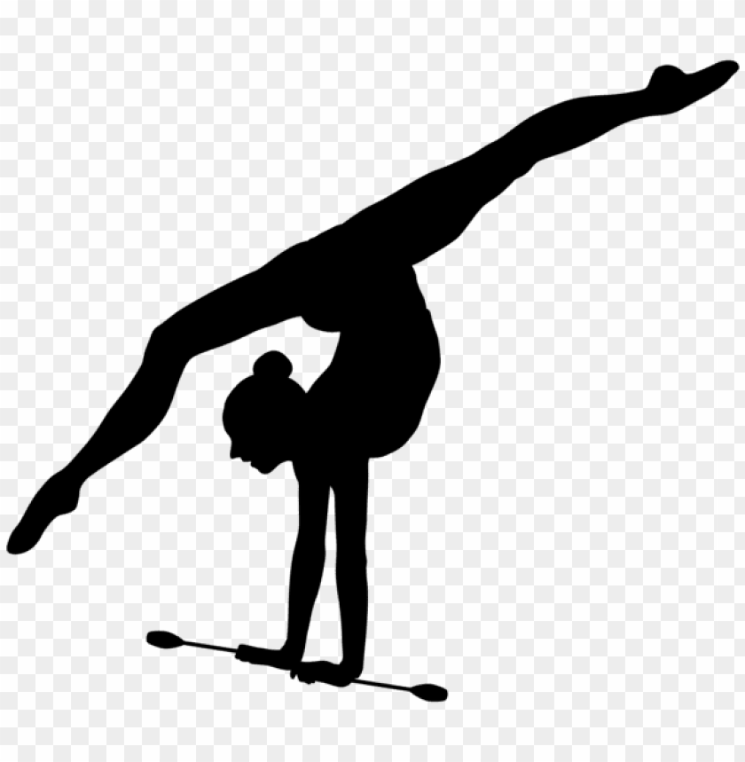 Download Rhythmic Gymnast Silhouette Png Png Free Png Images Toppng