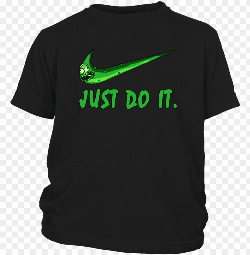 rick and morty just do it nike logo 