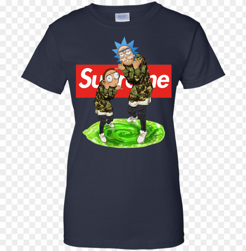 Rick And Morty Supreme Shirt Hoodie - Rick And Morty Adidas PNG Transparent With Clear Background ID 206998