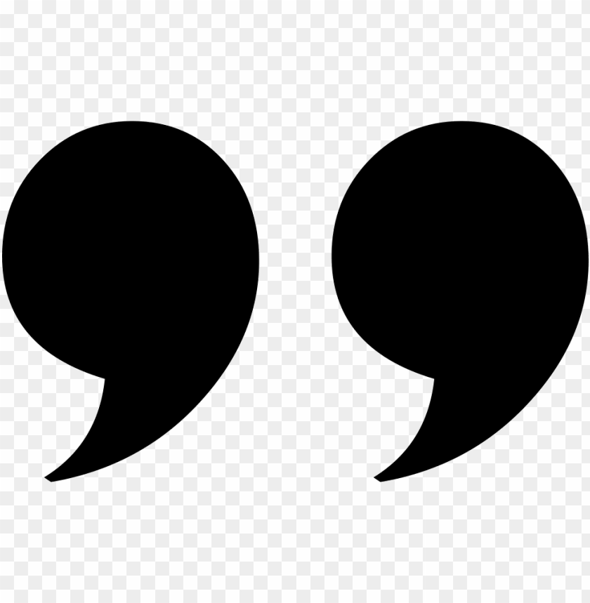 Right Quotation Marks - Quotation Marks Icon Free PNG Transparent Background