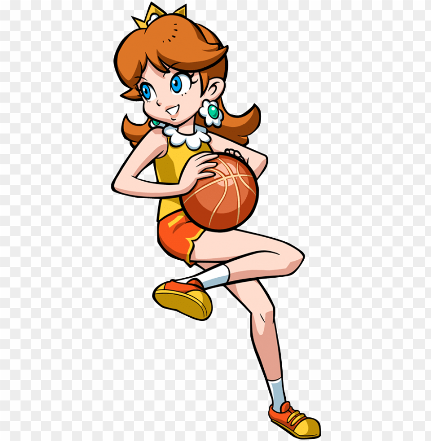 rincess daisy princess daisy soccer - princess daisy mario hoops 3 on 3 PNG image with transparent background@toppng.com