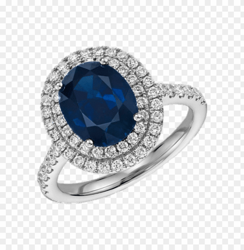 miscellaneous, sapphires, ring embedded with oval sapphire, 