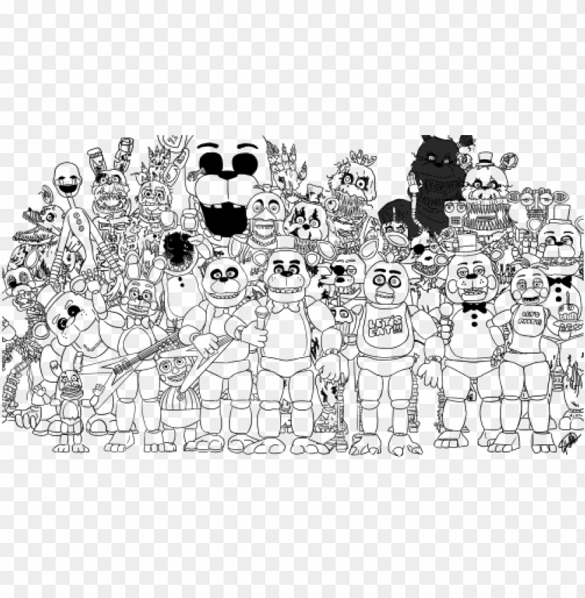 rint family five nights at freddys fnaf 2 coloring sister location