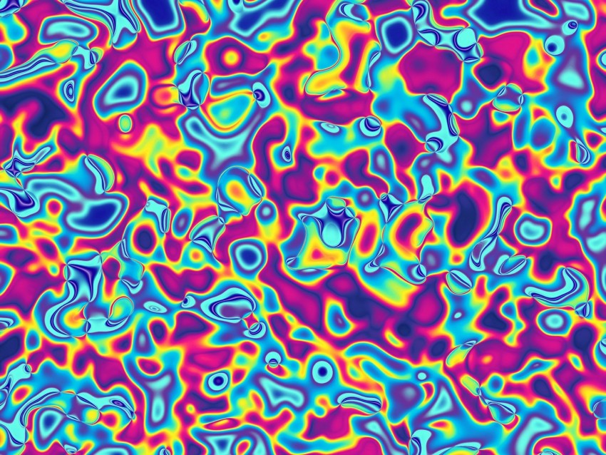 ripple, motley, colorful, spots, abstract