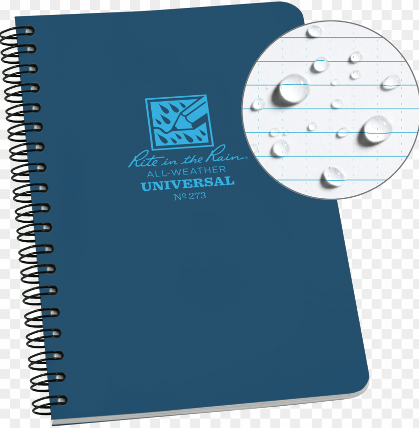 Rite In The Rain Weatherproof Side Spiral Notebook, - Notebook PNG Image With Transparent Background