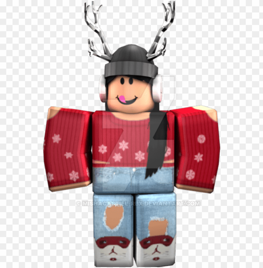 Roblox Character Roblox Character Girl Transparent Png Image