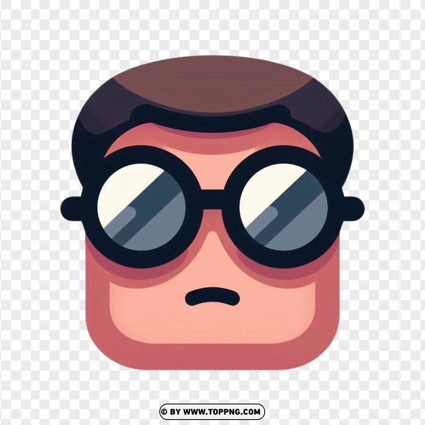Roblox face png, Serious Shades, robolx character,illustration,  isolated,  game,  design