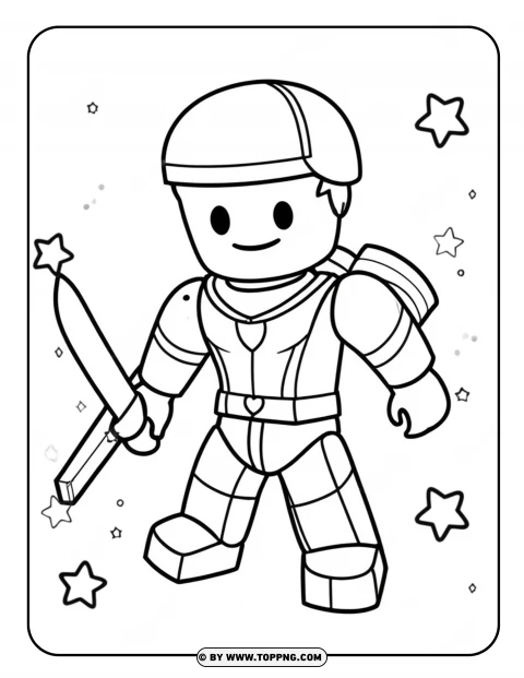 roblox coloring page, roblox character coloring page, roblox cartoon coloring,roblox, cartoon roblox, roblox sticker, printable Roblox Coloring Page