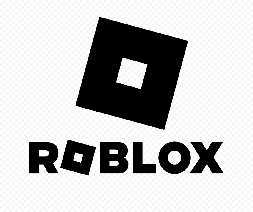Roblox Logo Png Black Design - Image ID 489311