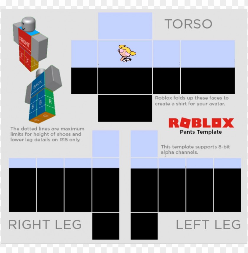 Roblox Shirt Template PNG Image With Transparent Background TOPpng