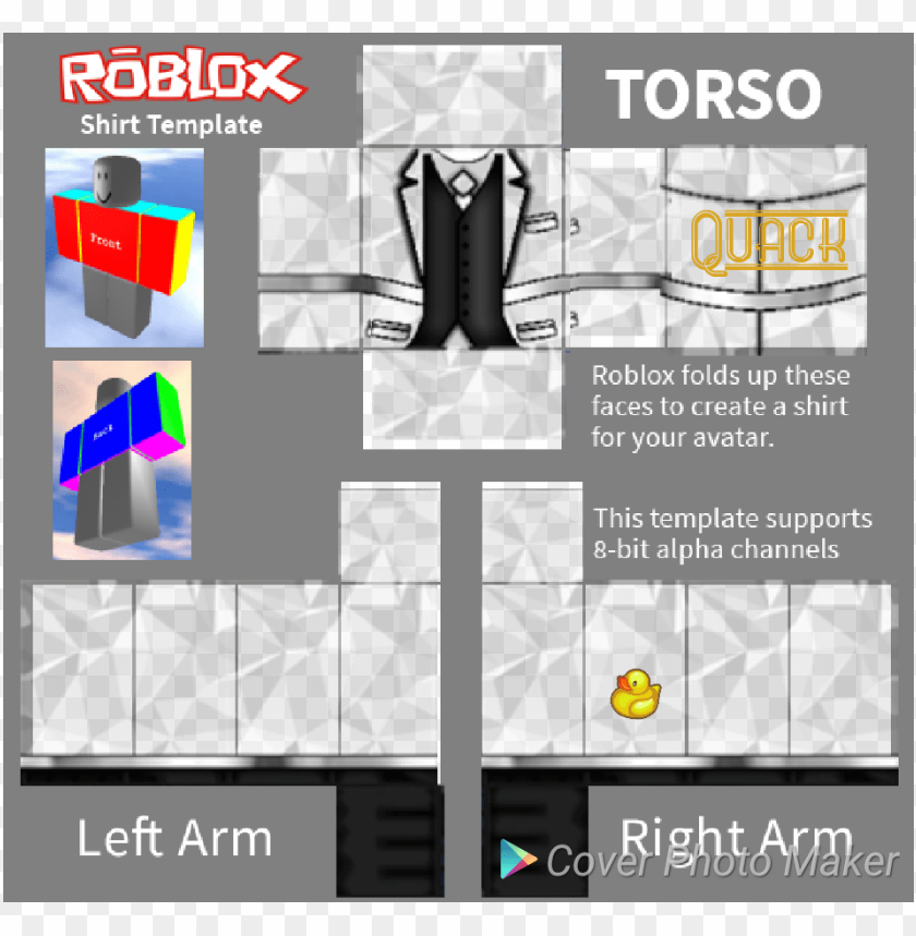 Template Size For Roblox Clothing