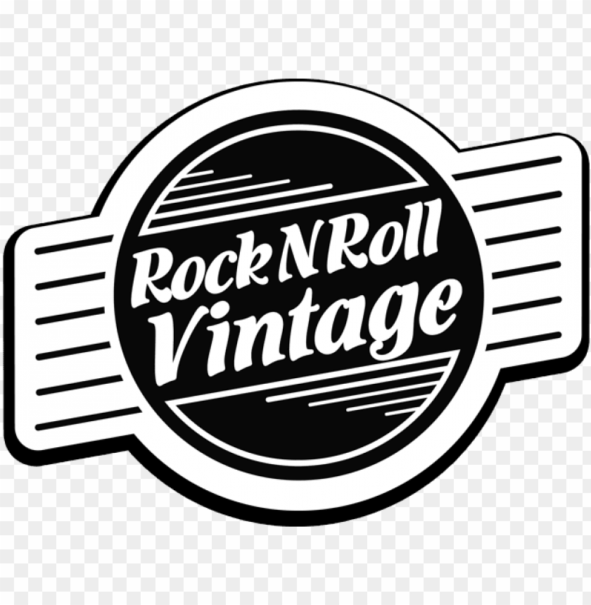 free PNG rock n' roll vintage logo - rock and roll vintage PNG image with transparent background PNG images transparent