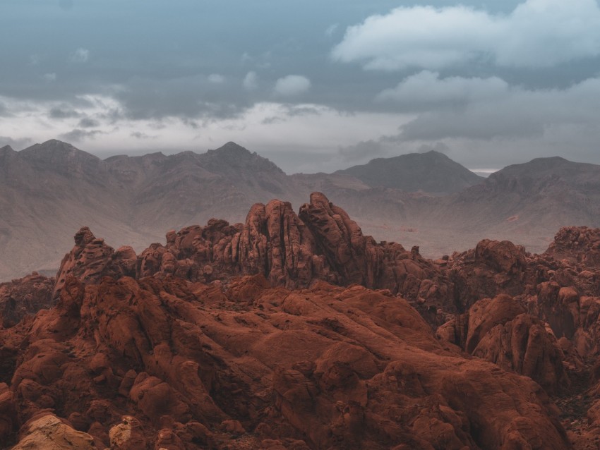 rocks, sandstone, mountains, valley of fire, nevada, usa