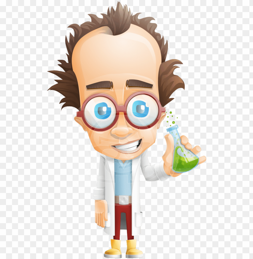 rofessor nuts-chmitz - mad scientist cartoon character PNG image with  transparent background | TOPpng