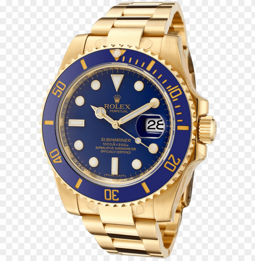 rolex transparent image rolex submariner blue 18k gold PNG transparent with Clear Background ID 286086