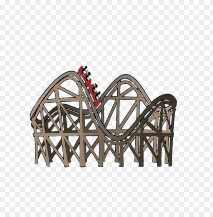 miscellaneous, rollercoasters, rollercoaster with red cars, 