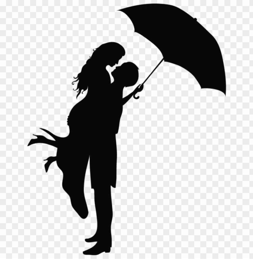 romantic couple silhouettes png images background -  image ID is 42737
