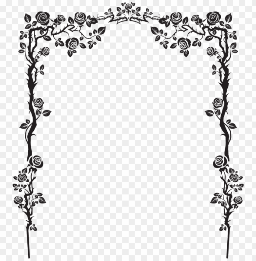 rose arch decor clipart png photo - 44193