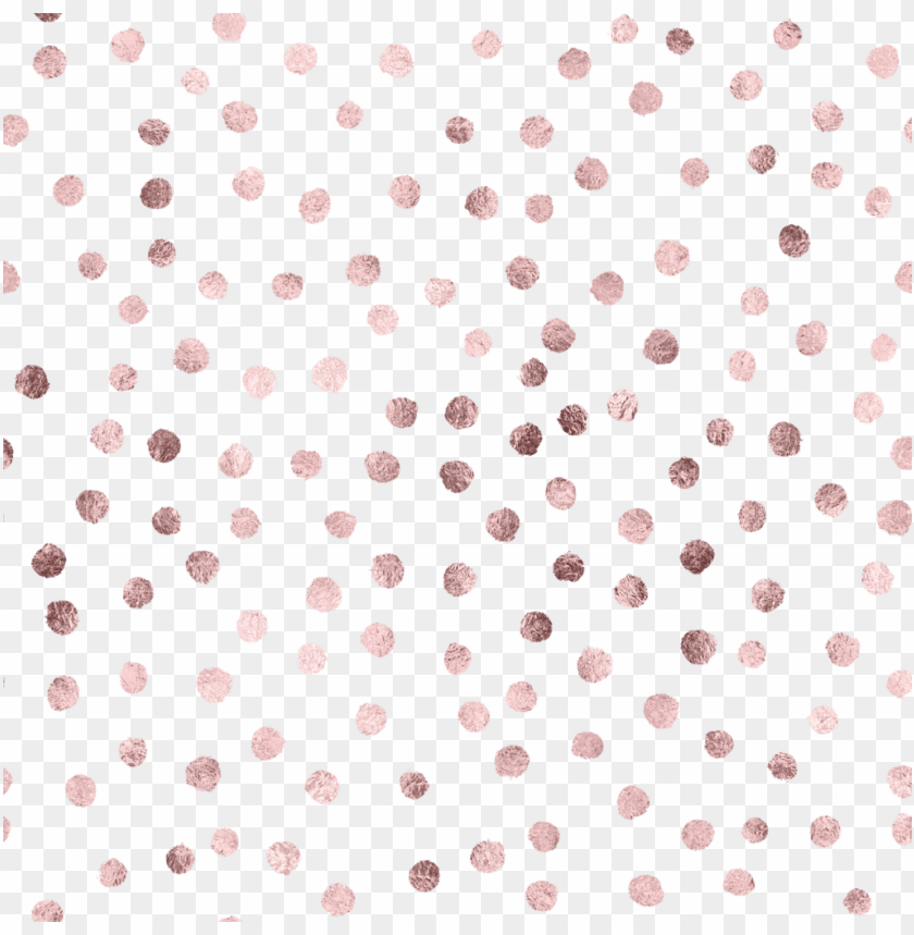 rose gold polka dots PNG image with transparent background | TOPpng