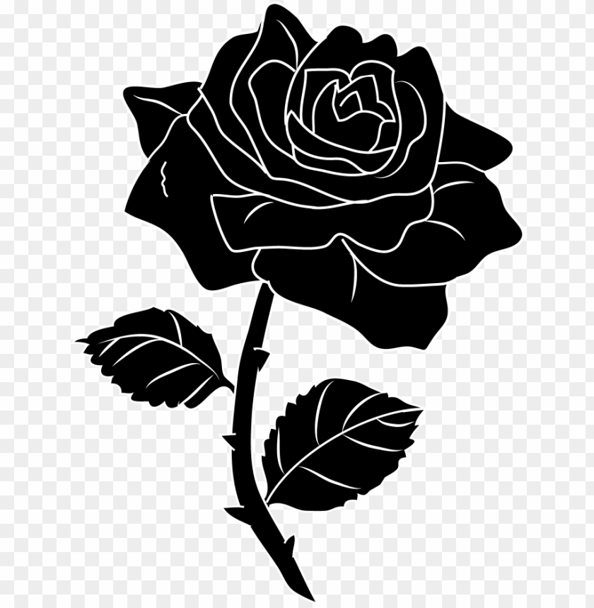 rose png black and white - black rose clipart PNG image with transparent  background | TOPpng