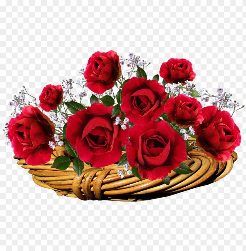 free PNG roses, red, flowers, romantic, valentine, basket - valentine red roses png transparent PNG image with transparent background PNG images transparent