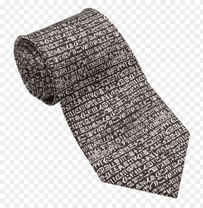 miscellaneous, rosetta stone, rosetta stone print tie, 