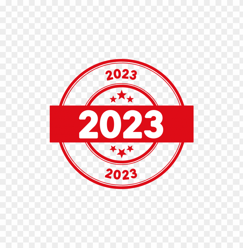 round 2023 stamp. PNG image with transparent background@toppng.com