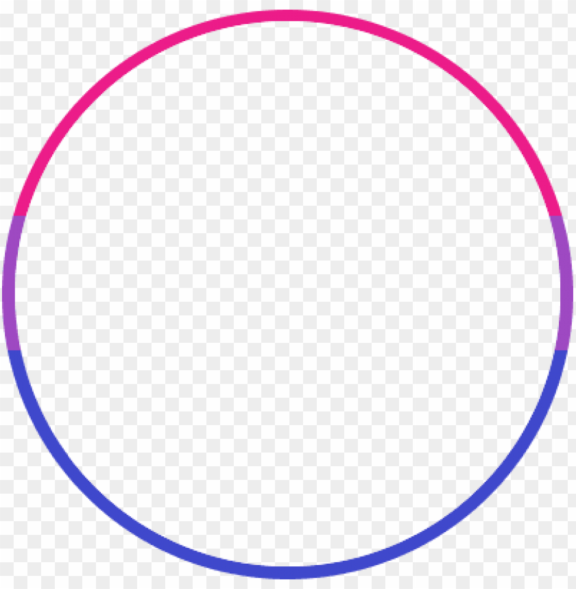 Round Bisexual Flag Border Circle Png Image With Transparent Background Toppng