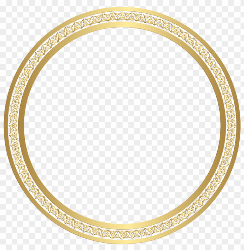 round border frame gold clipart png photo - 45939