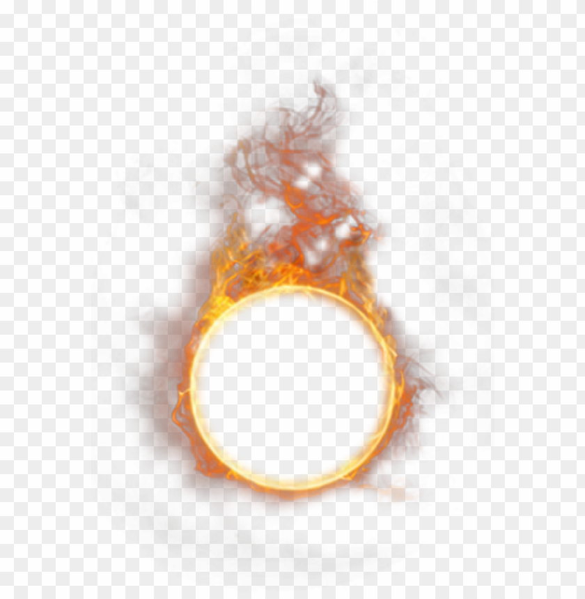round circle outline frame flame fire with smoke PNG image with transparent background@toppng.com