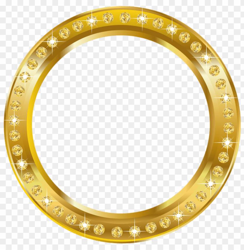 round frame border gold