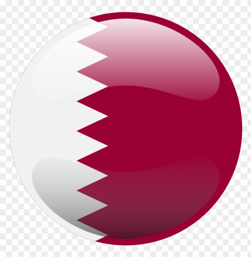 round glossy qatar flag button icon PNG image with transparent background@toppng.com