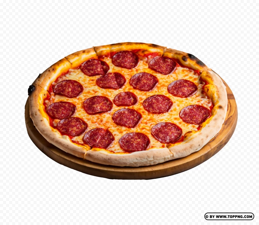 Round Italian Fast Food   Pepperoni Pizza   HD Transparent PNG