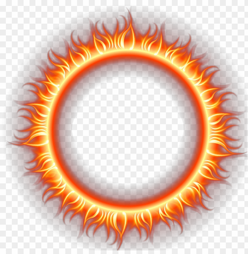 Round Shape Frame Border Fire Flames Illustration PNG Transparent With Clear Background ID 475135