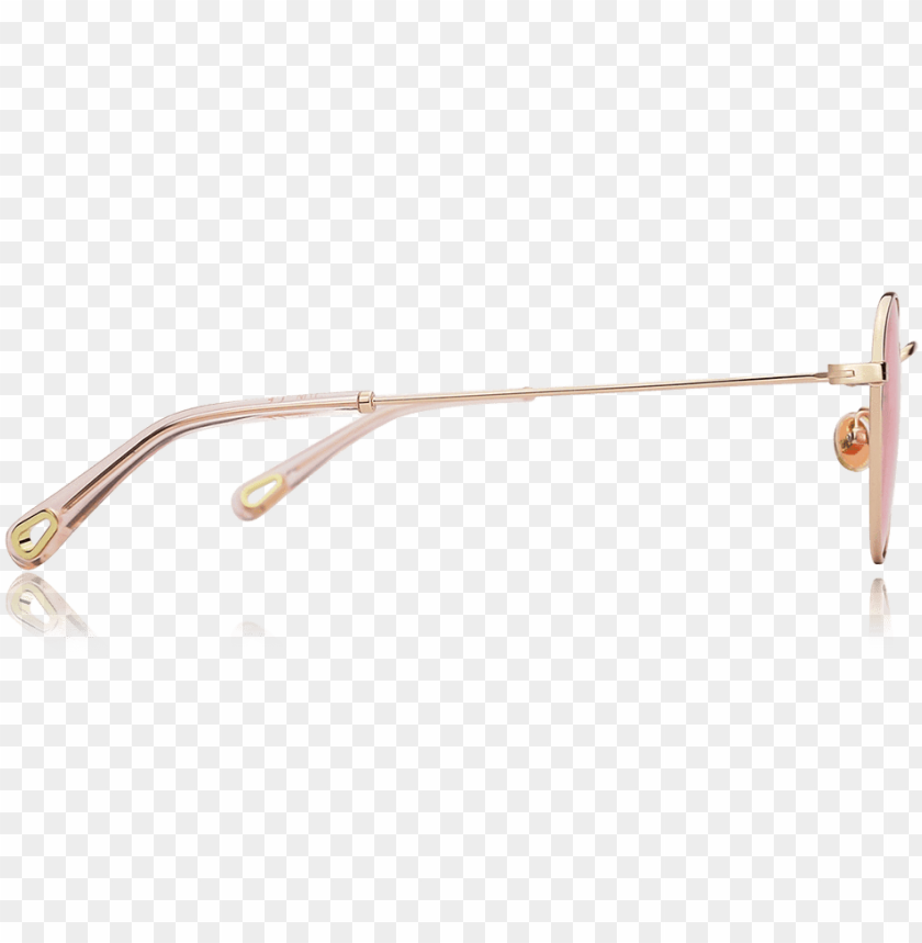 round sunglasses with pink lenses and rose gold frame brass PNG transparent with Clear Background ID 272964