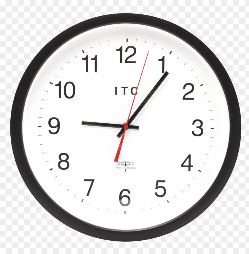 Clear Round Wall Clock PNG Image Background ID 5068