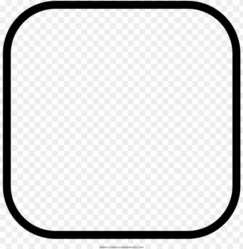 rounded square coloring page - quadrado arredondado PNG image with transparent background@toppng.com