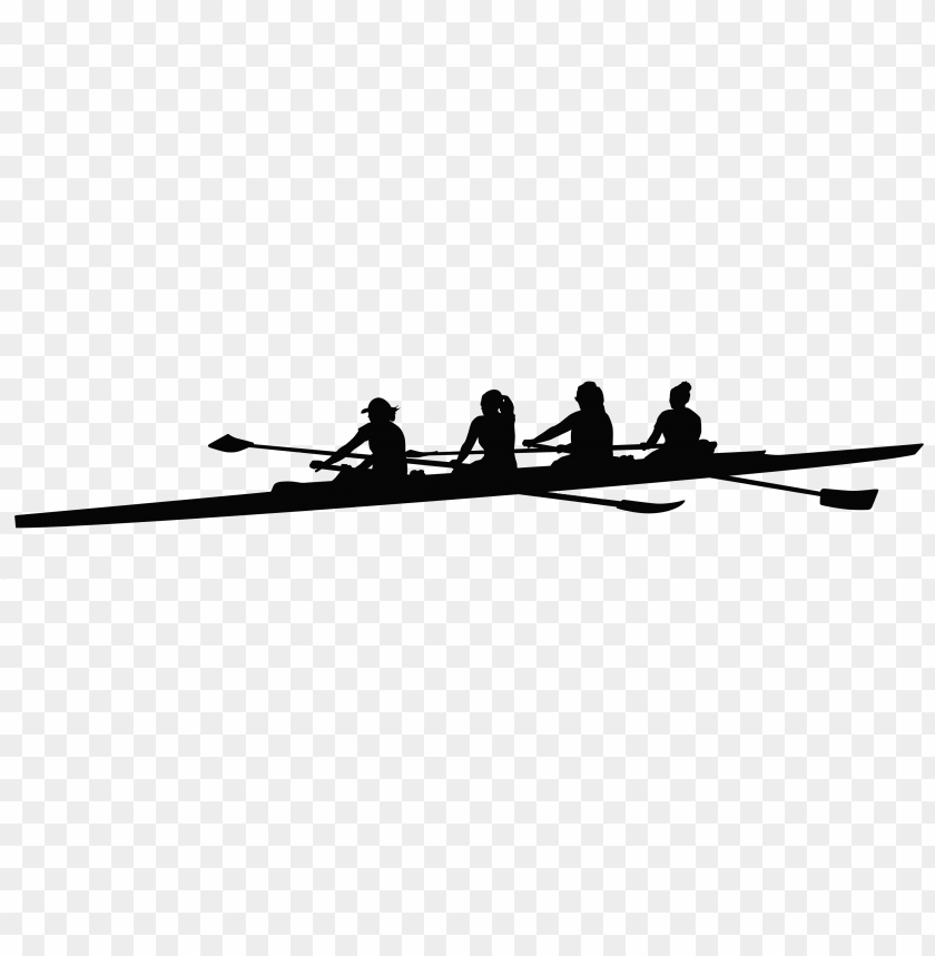 sports, rowing, rowing team silhouette, 