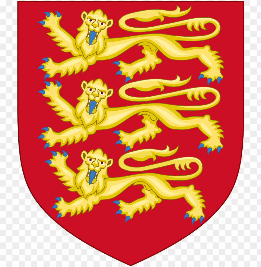 royal arms of england coat of arms shield vector graphic - escudo y bandera de inglaterra PNG image with transparent background@toppng.com