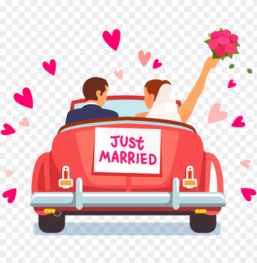 Just Married Clipart