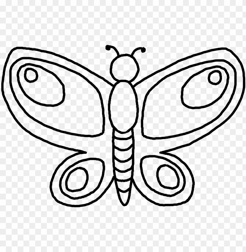 Royalty Free Download Butterfly Drawing Black And Butterfly Clip Art Drawi PNG Image With Transparent Background@toppng.com