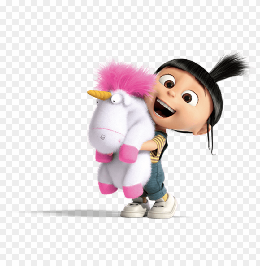ru mi villano favorito png - agnes & fluffy despicable me 3 party cardboard PNG image with transparent background@toppng.com