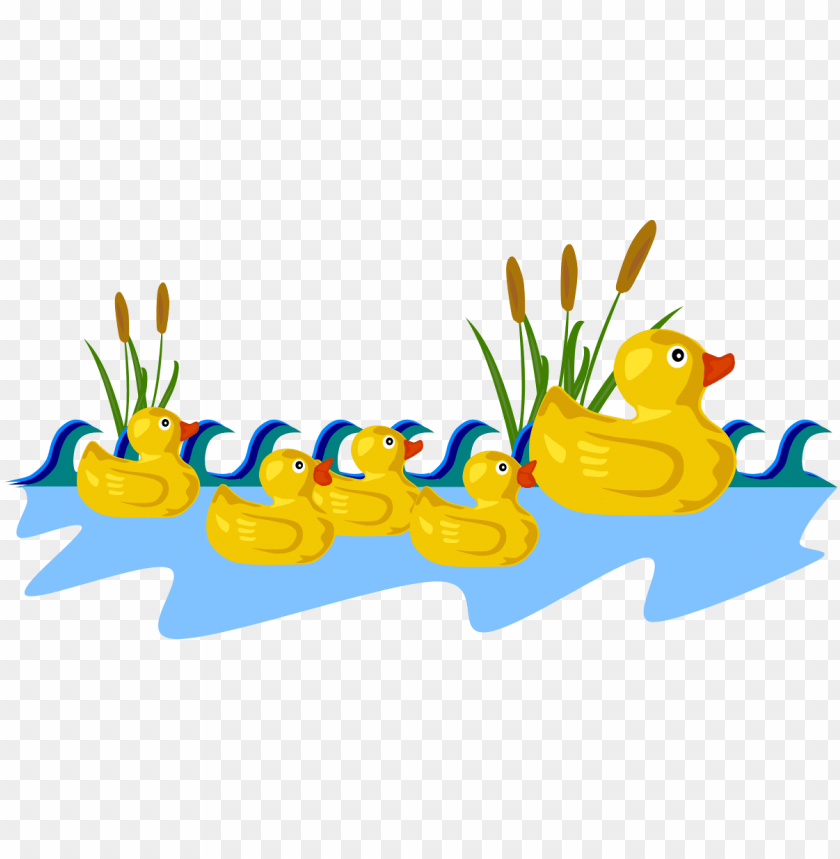 free PNG rubber duck family - duck and ducklings clipart PNG image with transparent background PNG images transparent