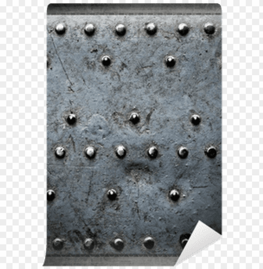 Runge Background, Metal Plate With Rivets Wall Mural - Paper PNG Image With Transparent Background